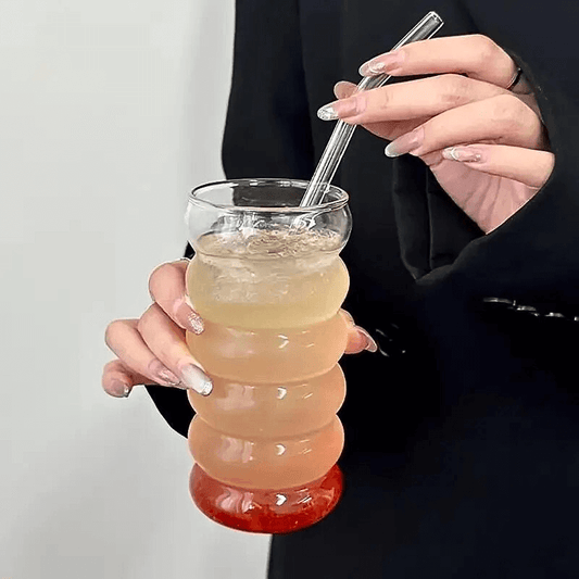 Bubble Drinking Glasses 500ml (4Pc)