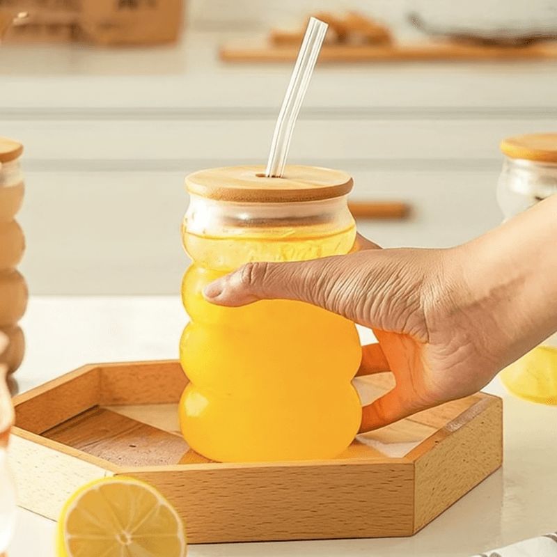 Bubble Drinking Glasses 300ml (4Pc)